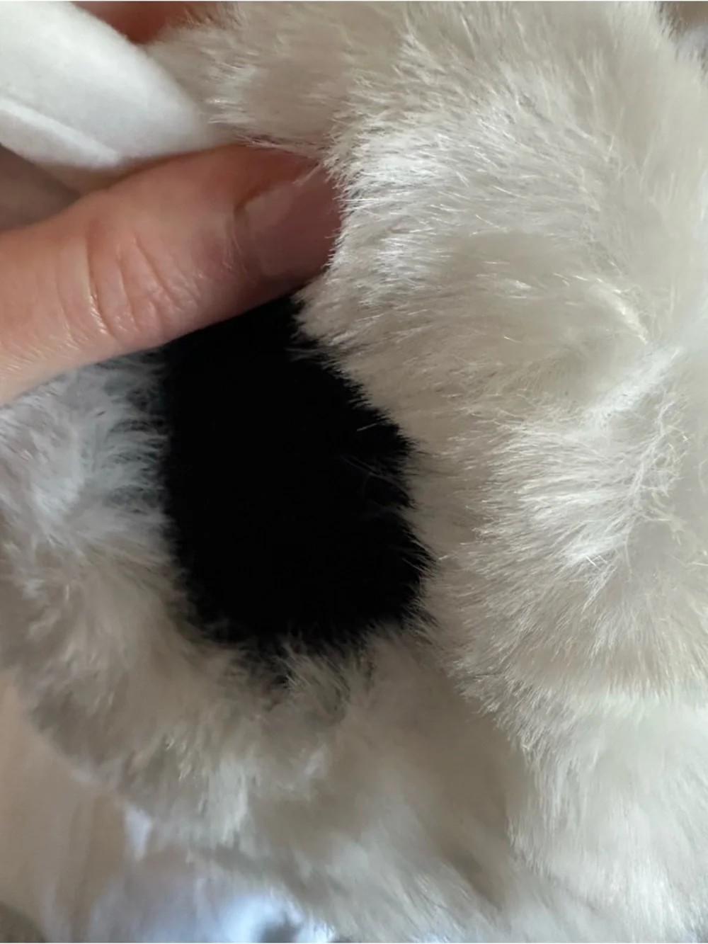 White Fuzzy Ear Warmers